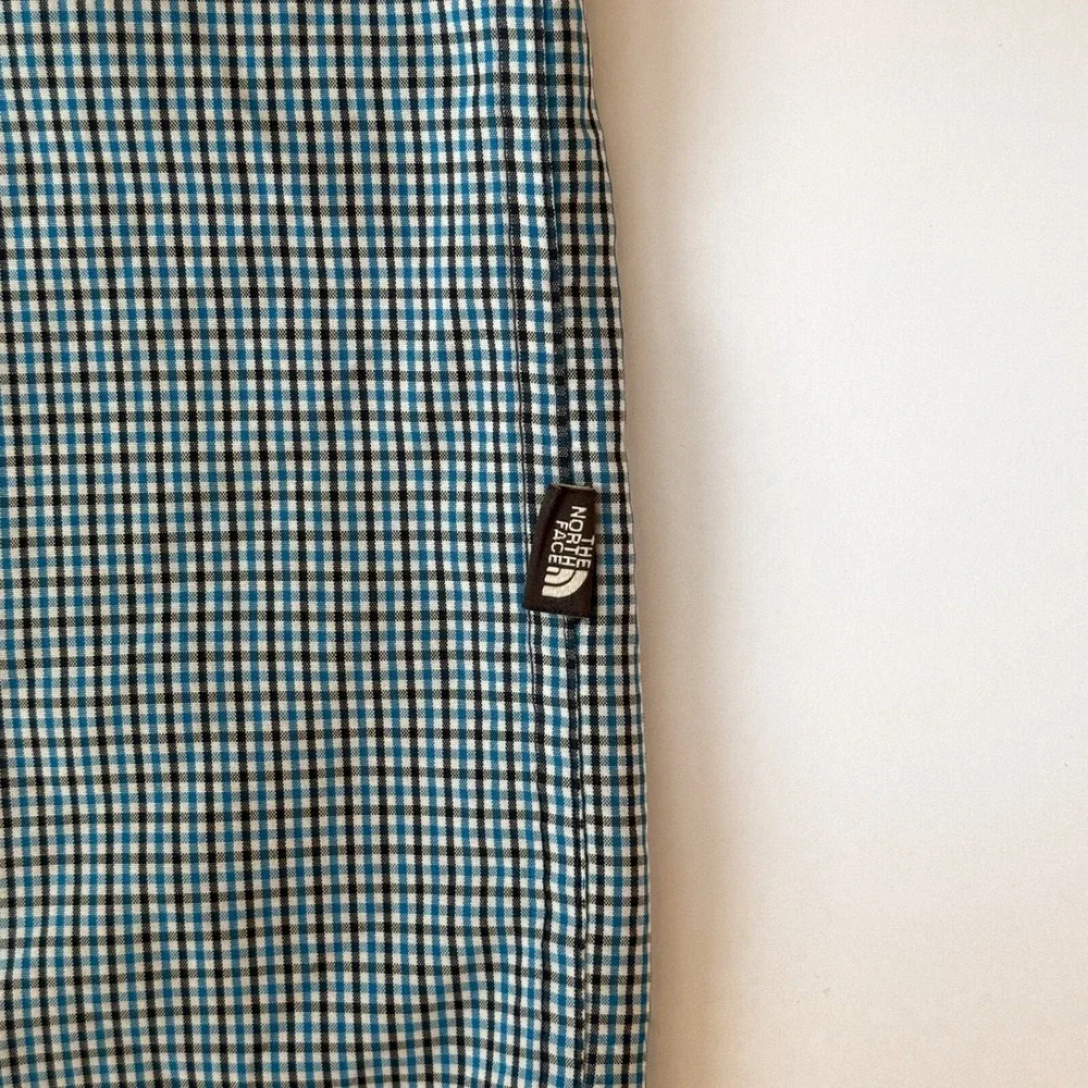 The North Face Men's Checkered Short‎ Sleeve Button Shirt Size M
